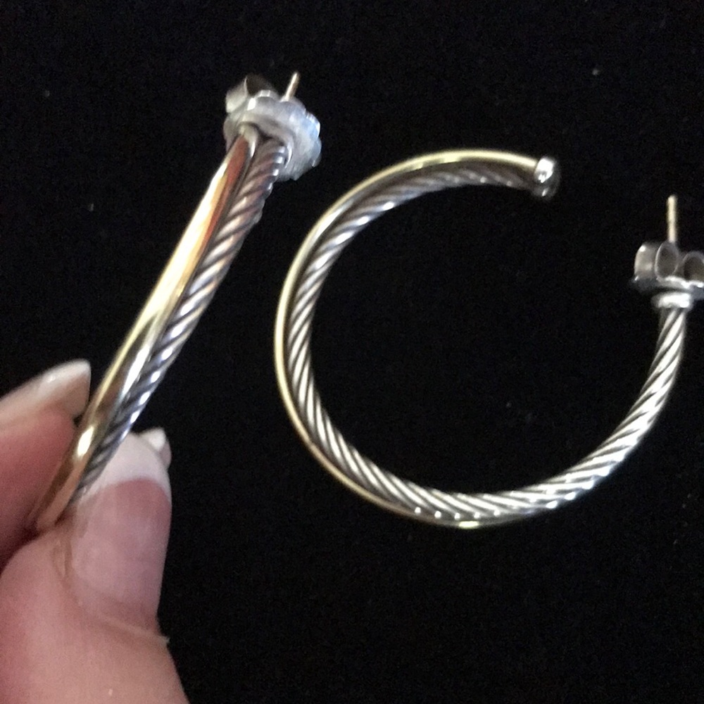 David Yurman hoop earrings